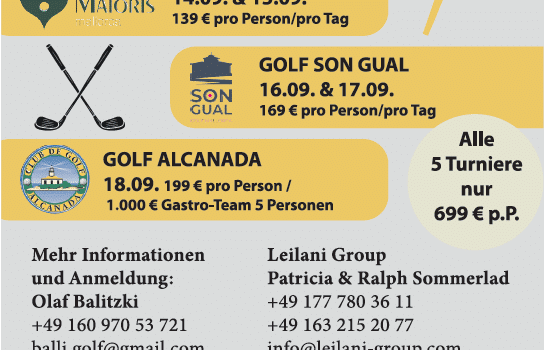 Mallorca Charity Golf: Spielen für den guten Zweck