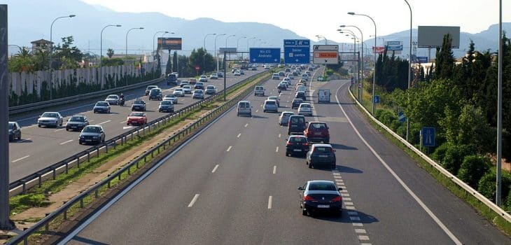 Ringautobahn in Palma de Mallorca.
