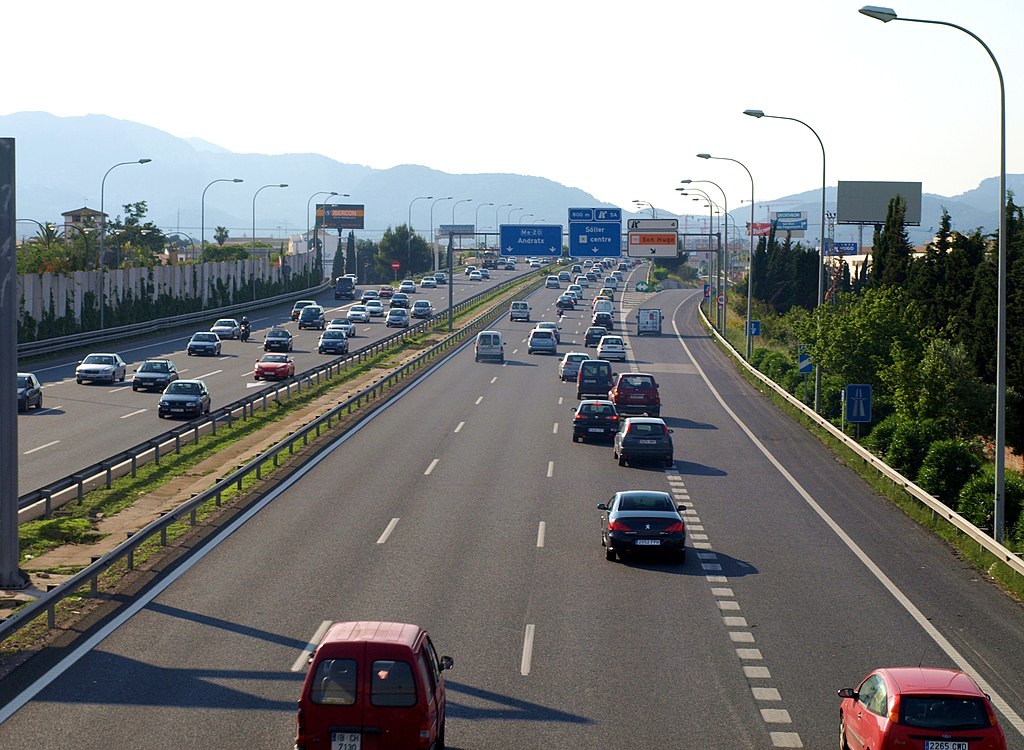 Ringautobahn in Palma de Mallorca.