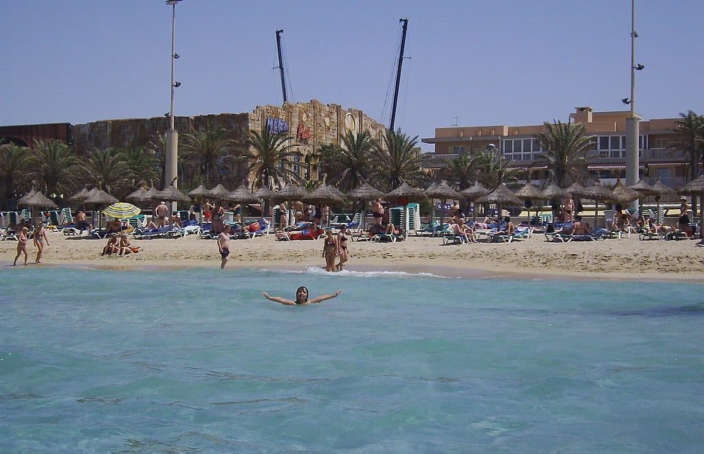 Playa de Palma auf Mallorca.